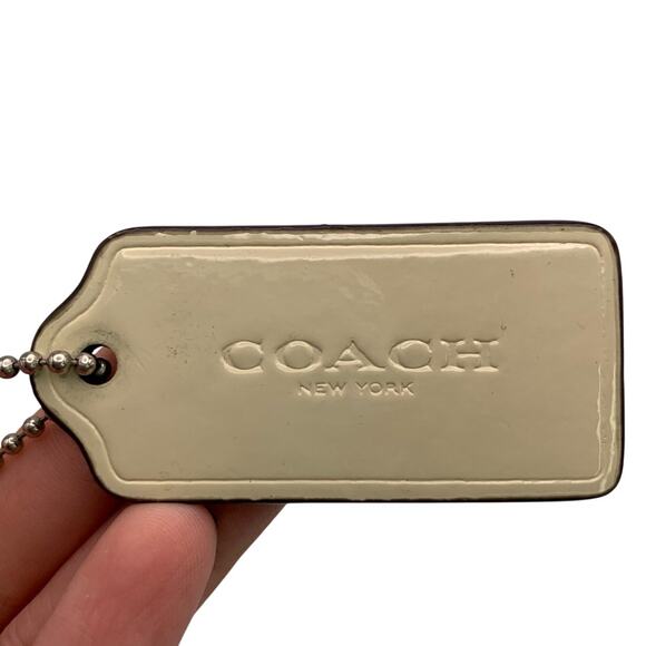 2" COACH Fob Bag Charm Hang tag Hangtag - Picture 1 of 2